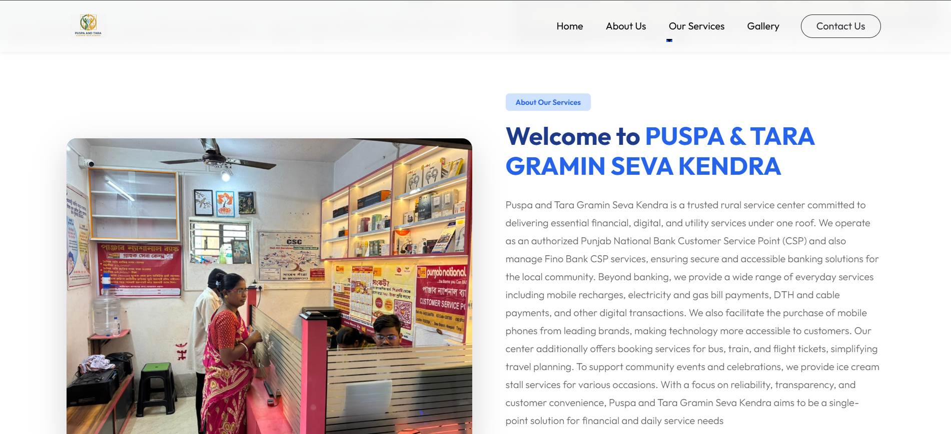 Puspa And Tara Gramin seva kendra